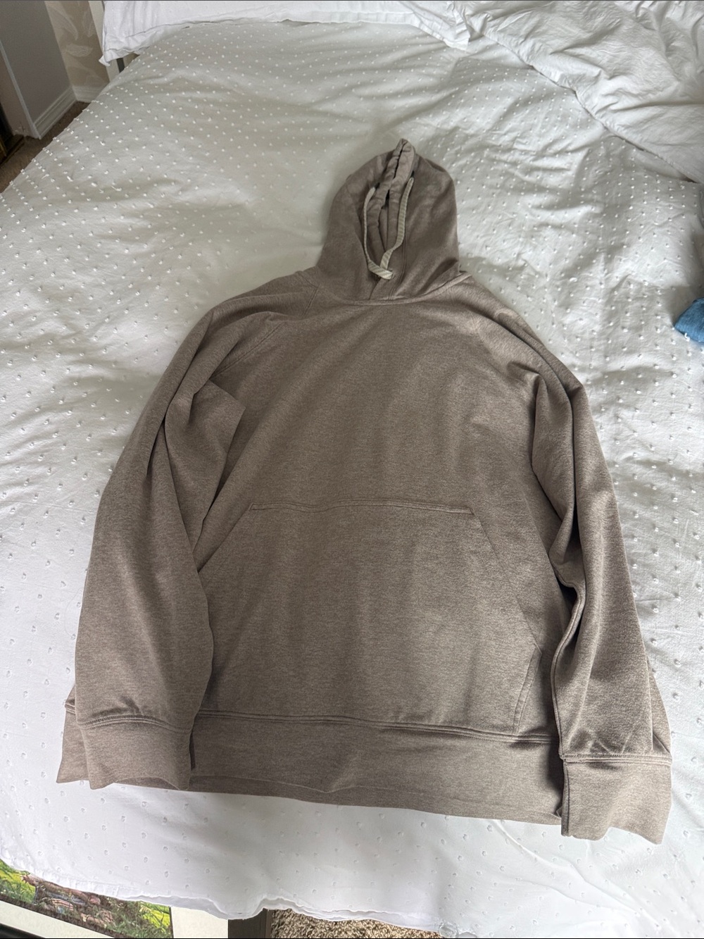 Vuori Women's Taupe Hooded Pullover Sweatshirt